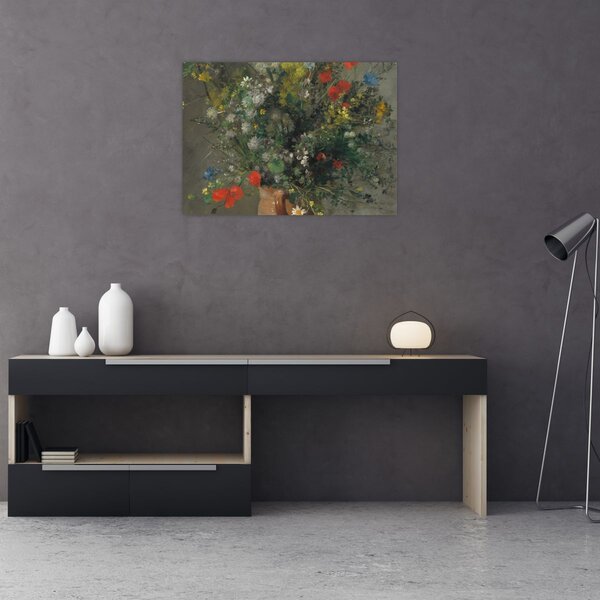 Obraz - Auguste Renoir, Flowers in a Vase, reprodukce (70x50 cm)
