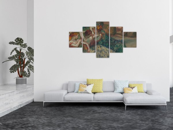 Obraz - Edgar Degas, Four Dancers, reprodukce (125x70 cm)
