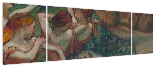 Obraz - Edgar Degas, Four Dancers, reprodukce (170x50 cm)