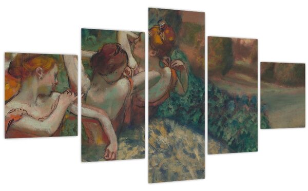 Obraz - Edgar Degas, Four Dancers, reprodukce (125x70 cm)