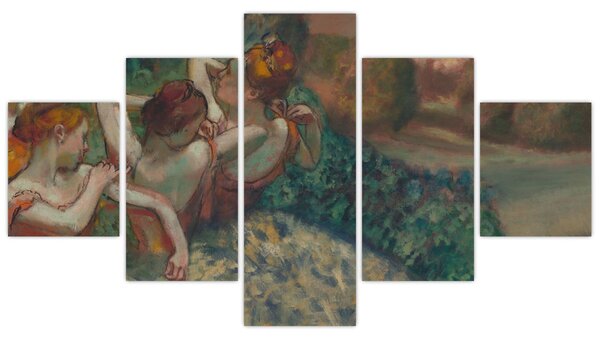 Obraz - Edgar Degas, Four Dancers, reprodukce (125x70 cm)