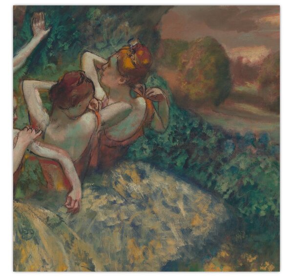 Obraz - Edgar Degas, Four Dancers, reprodukce (30x30 cm)