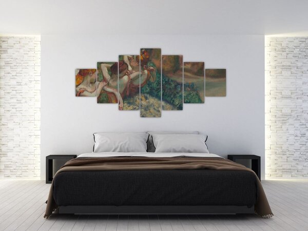 Obraz - Edgar Degas, Four Dancers, reprodukce (210x100 cm)