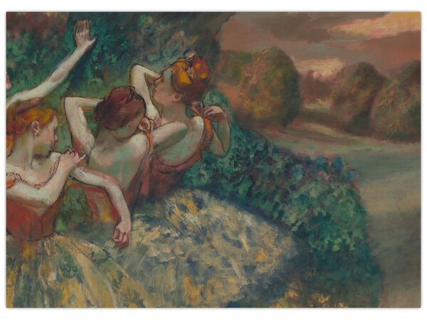 Obraz - Edgar Degas, Four Dancers, reprodukce (70x50 cm)
