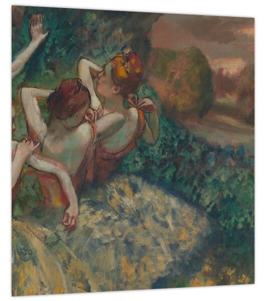 Obraz - Edgar Degas, Four Dancers, reprodukce (30x30 cm)