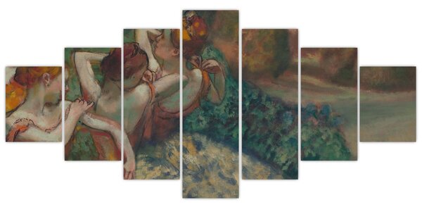 Obraz - Edgar Degas, Four Dancers, reprodukce (210x100 cm)