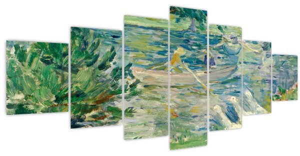 Obraz - Berthe Morisot, Girl in a Boat with Geese, reprodukce (210x100 cm)