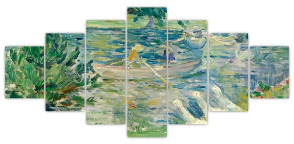 Obraz - Berthe Morisot, Girl in a Boat with Geese, reprodukce (210x100 cm)