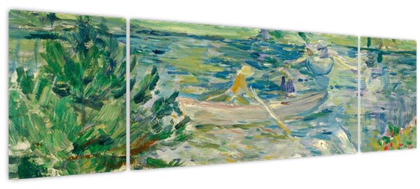 Obraz - Berthe Morisot, Girl in a Boat with Geese, reprodukce (170x50 cm)