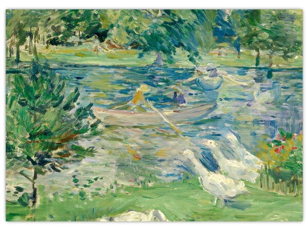 Obraz - Berthe Morisot, Girl in a Boat with Geese, reprodukce (70x50 cm)