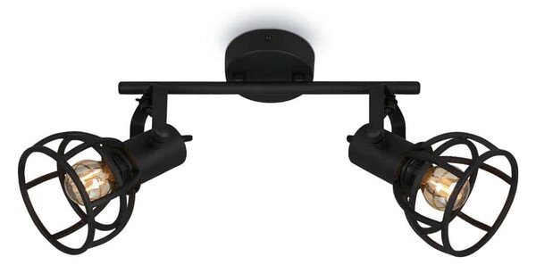 BRILO 2669-025 Bodové svítidlo 30 cm 2x E14 25W černá - BRILO