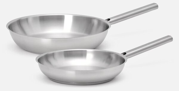 Fabini Sada pánví Core Standard, ø 26 cm + ø 30 cm, 2 díly - Nerezové beznýtové pánve z jednovrstvé nerezové oceli