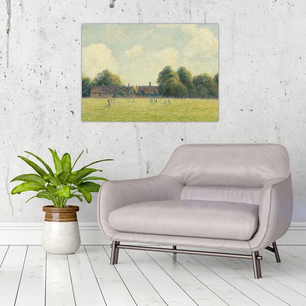 Obraz - Camille Pissarro, Hampton Court Green, reprodukce (70x50 cm)