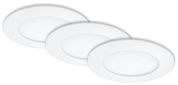 BRI 7284-036 3ks sada LED vestavné svítidlo, pr. 12 cm, 6,4 W, bílé - BRILONER