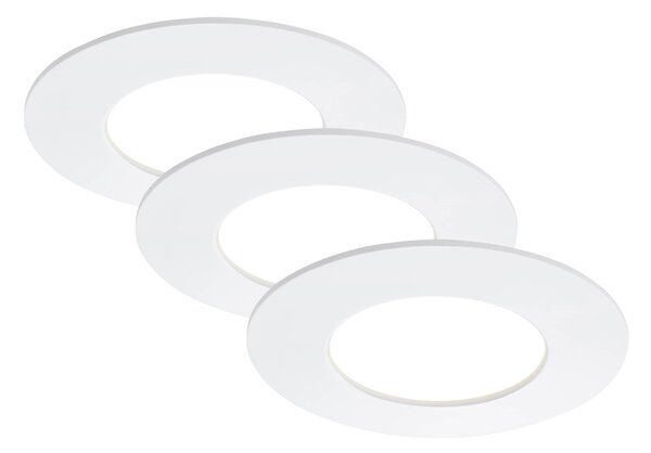 BRI 7103-436 3ks sada LED vestavné svítidlo, pr. 8,5 cm, 5 W, bílé - BRILONER