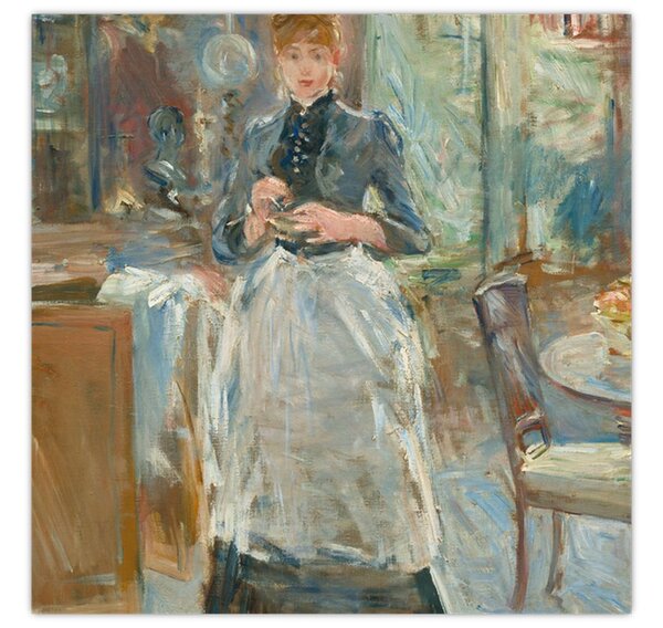 Obraz - Berthe Morisoti, In the Dining Room, reprodukce (30x30 cm)