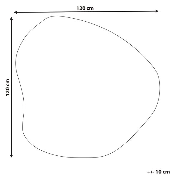 Dětský koberec IRINGAL Béžová ø 120 cm Bavlna