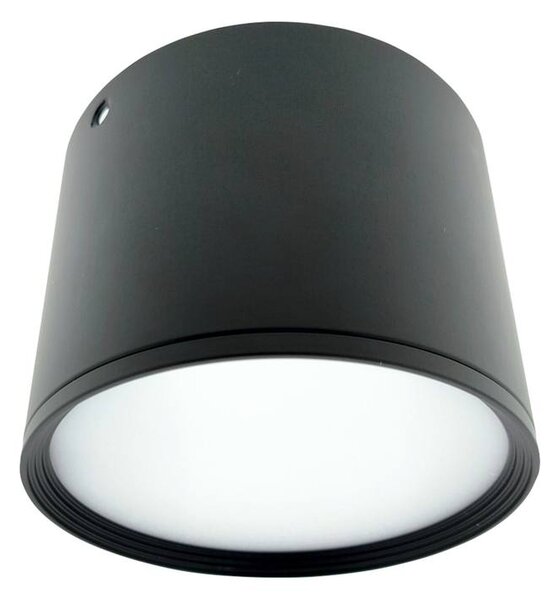 Stropní svítidlo QTEC černá, průměr 12 cm