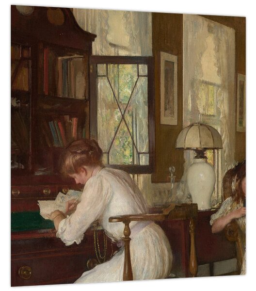 Obraz - Edmund Tarbell, Josephine and Mercie, reprodukce (30x30 cm)