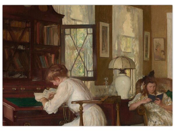Obraz - Edmund Tarbell, Josephine and Mercie, reprodukce (70x50 cm)