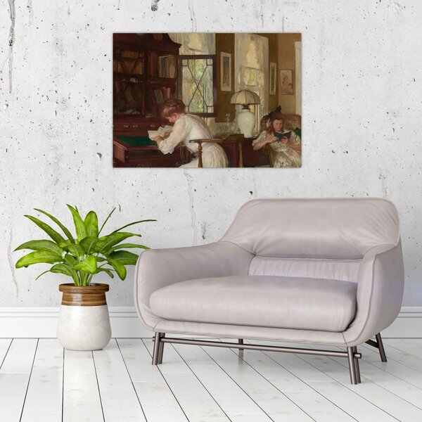 Obraz - Edmund Tarbell, Josephine and Mercie, reprodukce (70x50 cm)