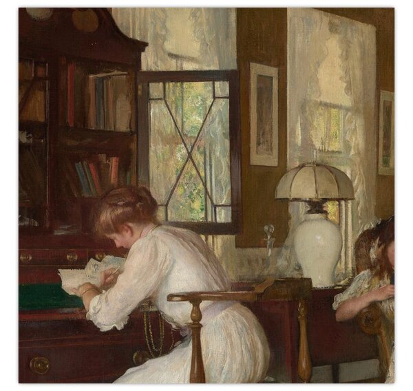 Obraz - Edmund Tarbell, Josephine and Mercie, reprodukce (30x30 cm)