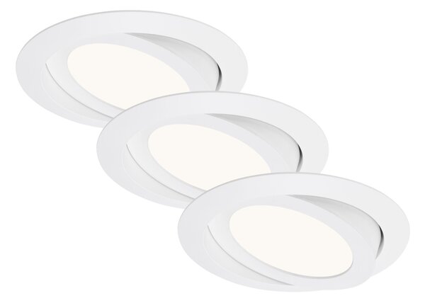 BRI 7285-036 3ks sada LED vestavné svítidlo, pr. 14 cm, 6,4 W, bílé - BRILONER