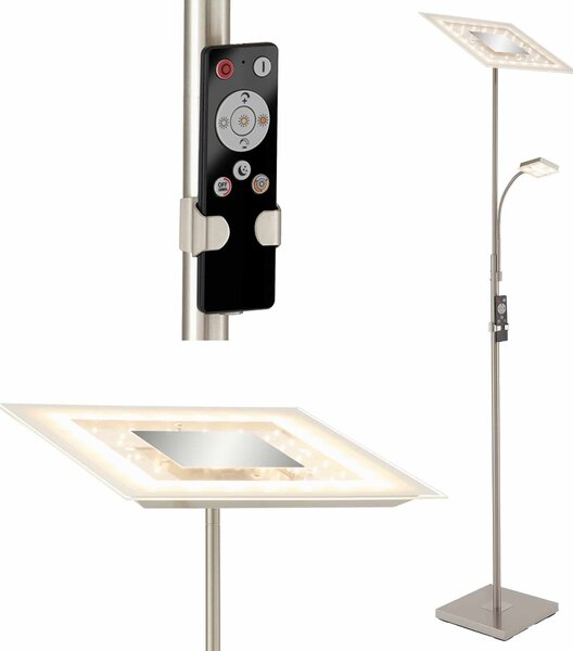 BRILO 1341-022 LED nepřímé osvětlení se čtecí lampou, noční světlo, časovač, vypínač, stmívatelné - BRILO