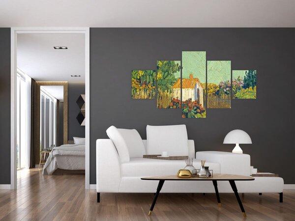 Obraz - Imitator of Vincent van Gogh, Landscape, reprodukce (125x70 cm)
