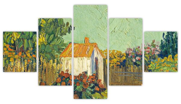 Obraz - Imitator of Vincent van Gogh, Landscape, reprodukce (125x70 cm)
