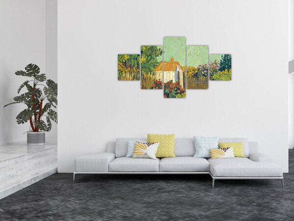 Obraz - Imitator of Vincent van Gogh, Landscape, reprodukce (125x70 cm)