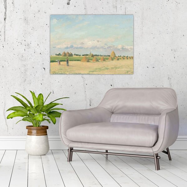 Obraz - Camille Pissarro, Landscape, Ile de France, reprodukce (70x50 cm)