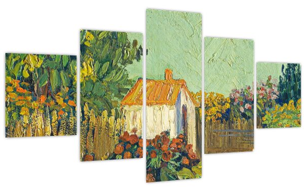 Obraz - Imitator of Vincent van Gogh, Landscape, reprodukce (125x70 cm)