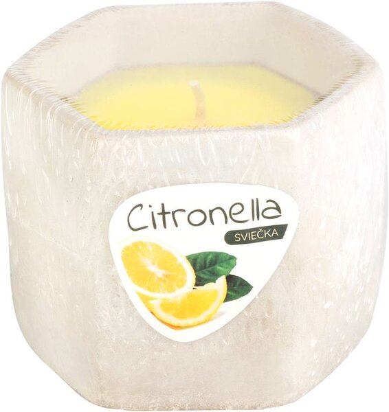 Sviečka Citronella, cement, 90x75 mm