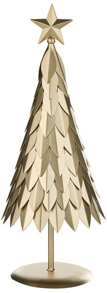 Sada 2 sošek KEMIJOKI 41/48 cm Vánoční stromek Zlatá