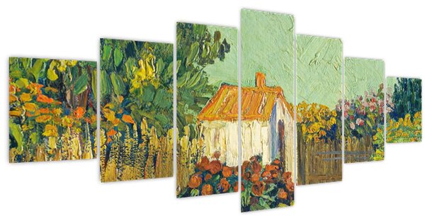Obraz - Imitator of Vincent van Gogh, Landscape, reprodukce (210x100 cm)