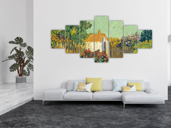 Obraz - Imitator of Vincent van Gogh, Landscape, reprodukce (210x100 cm)