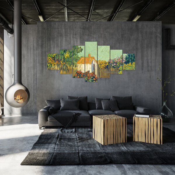 Obraz - Imitator of Vincent van Gogh, Landscape, reprodukce (210x100 cm)