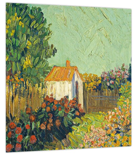 Obraz - Imitator of Vincent van Gogh, Landscape, reprodukce (30x30 cm)