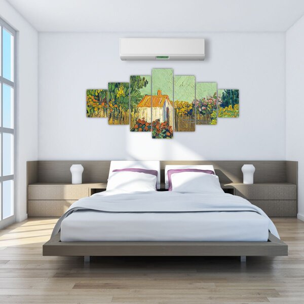 Obraz - Imitator of Vincent van Gogh, Landscape, reprodukce (210x100 cm)