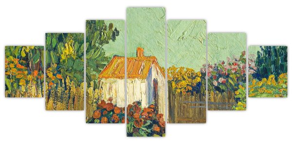 Obraz - Imitator of Vincent van Gogh, Landscape, reprodukce (210x100 cm)