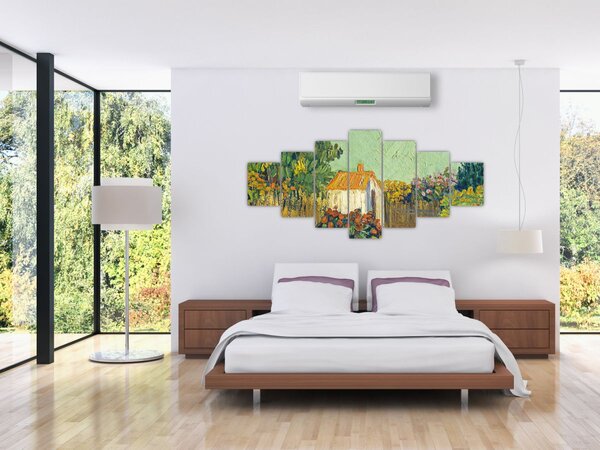 Obraz - Imitator of Vincent van Gogh, Landscape, reprodukce (210x100 cm)