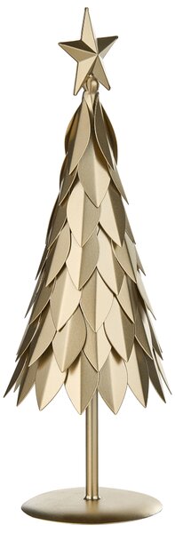 Sada 2 sošek KEMIJOKI 41/48 cm Vánoční stromek Zlatá