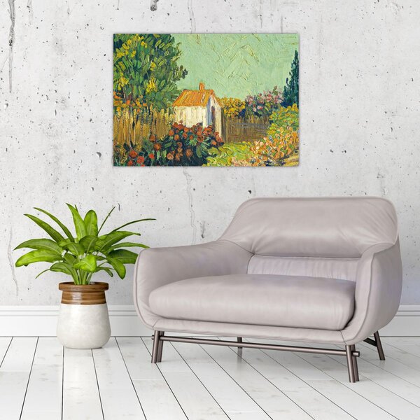 Obraz - Imitator of Vincent van Gogh, Landscape, reprodukce (70x50 cm)