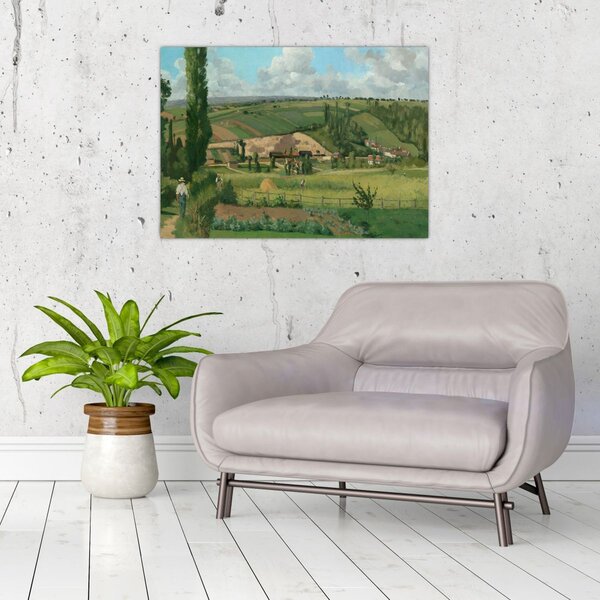 Obraz - Camille Pissarro, Landscape at Les Pâtis, Pontoise, reprodukce (70x50 cm)