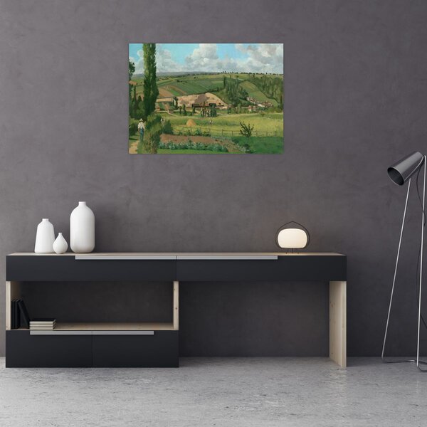Obraz - Camille Pissarro, Landscape at Les Pâtis, Pontoise, reprodukce (70x50 cm)