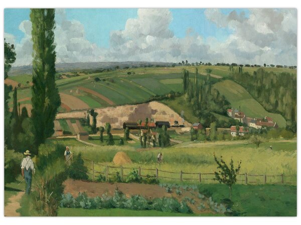 Obraz - Camille Pissarro, Landscape at Les Pâtis, Pontoise, reprodukce (70x50 cm)