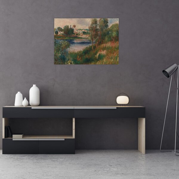 Obraz - Auguste Renoir, Landscape at Vetheuil, reprodukce (70x50 cm)
