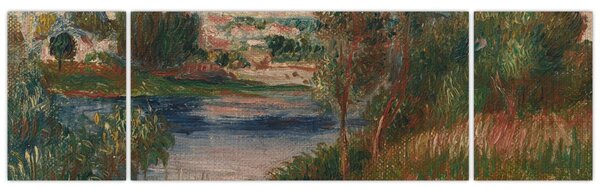 Obraz - Auguste Renoir, Landscape at Vetheuil, reprodukce (170x50 cm)