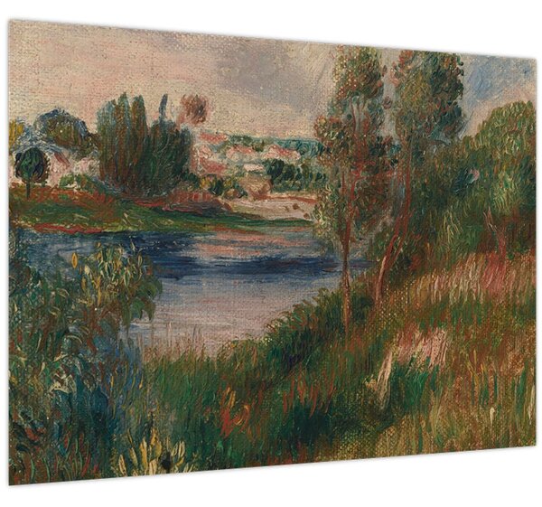 Obraz - Auguste Renoir, Landscape at Vetheuil, reprodukce (70x50 cm)